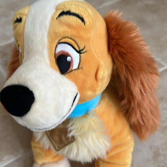 Disney Lady and The Tramp 12” x 12” Plush Lady Dog Stuffed Animal EC - Picture 2 of 6